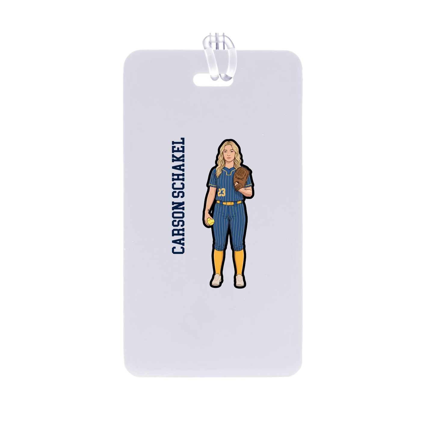 Bag Tag — Name Vertical in Classic