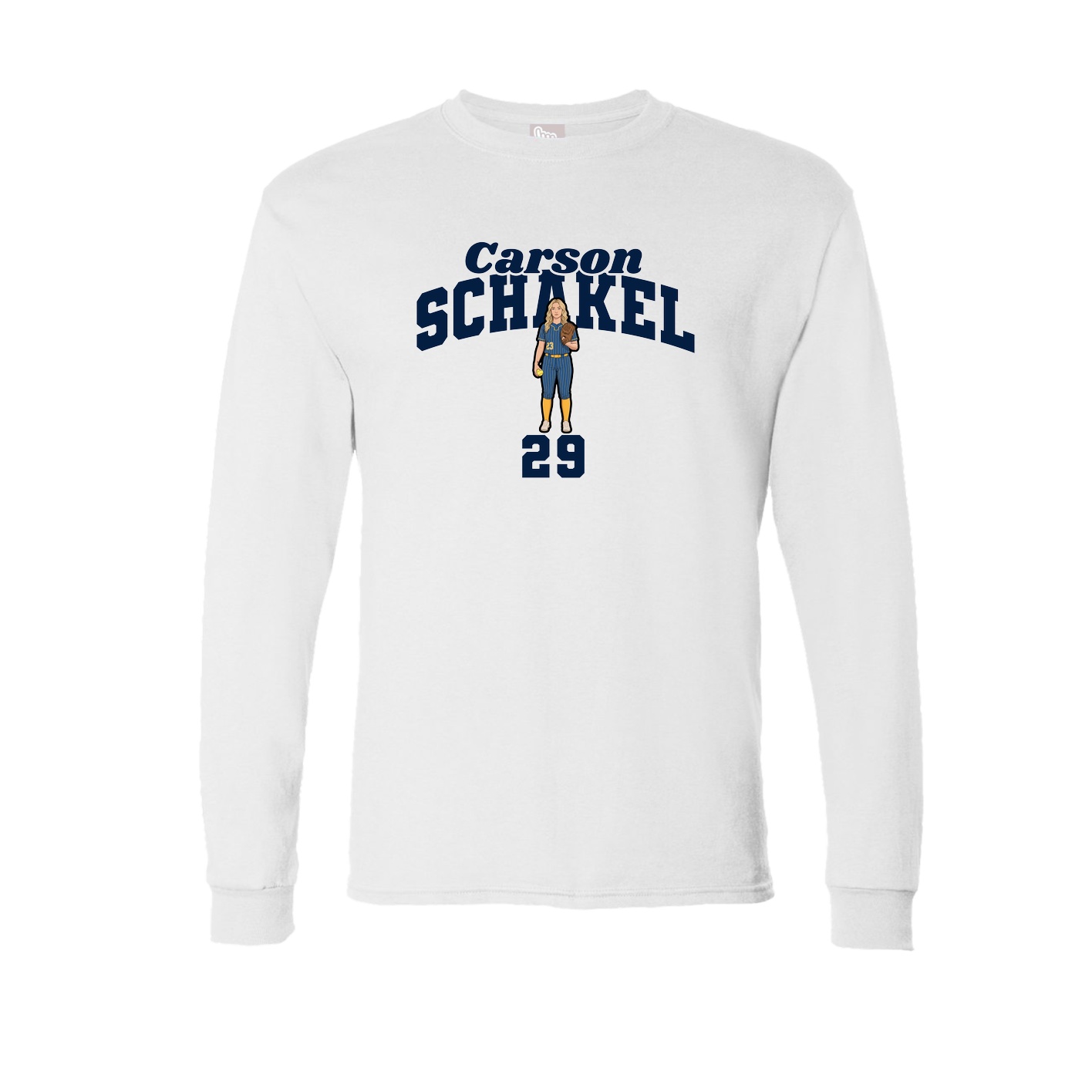 Long Sleeve Tee — Signature Arch in White