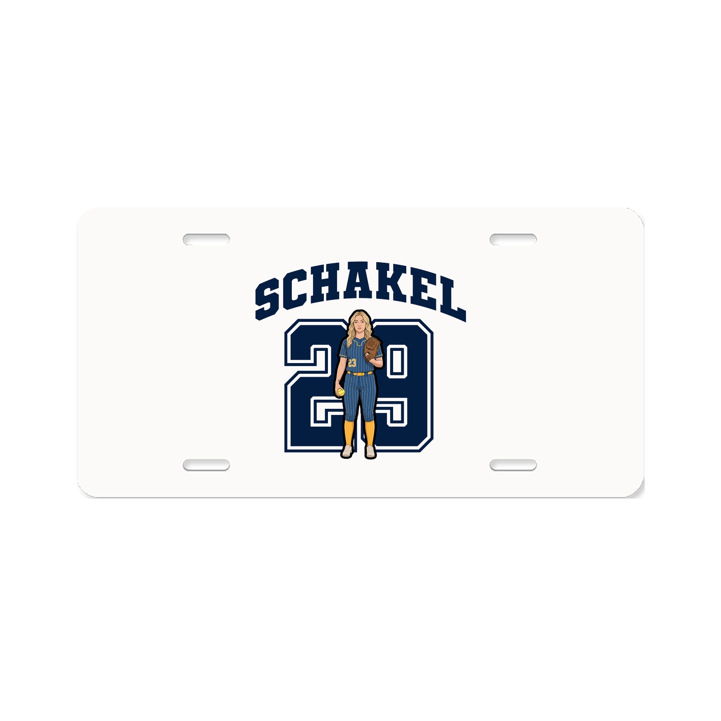 License Plate — Number in Classic