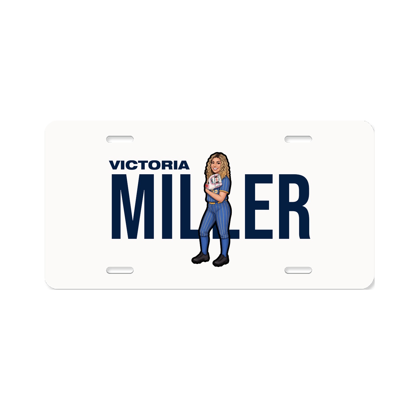 License Plate — Player Name in Classic