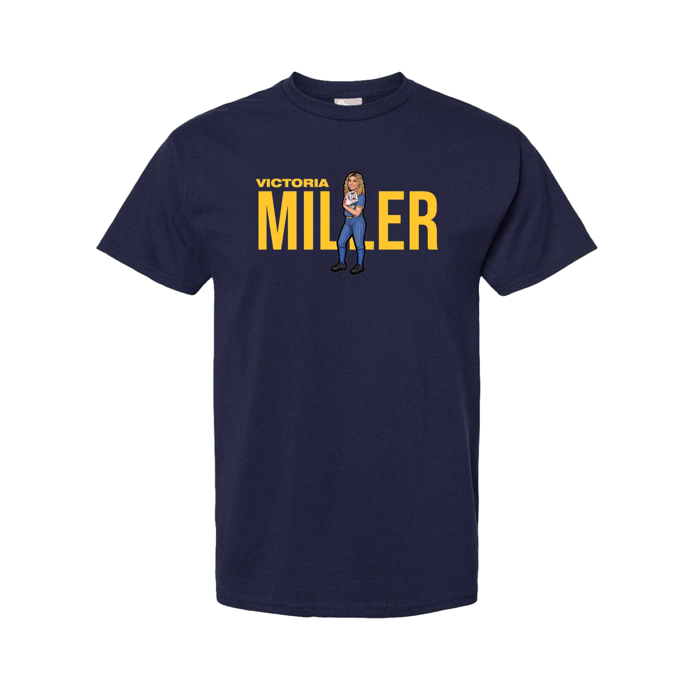 Tee — Player Name in Navy