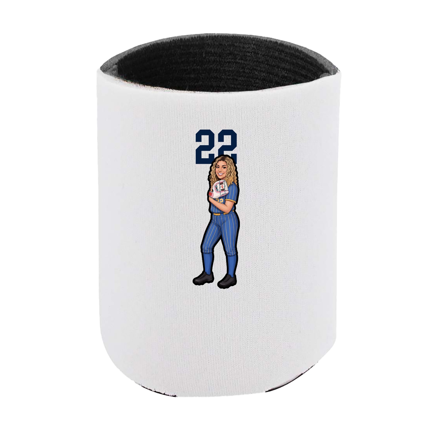 Can Holder — Number Top in White