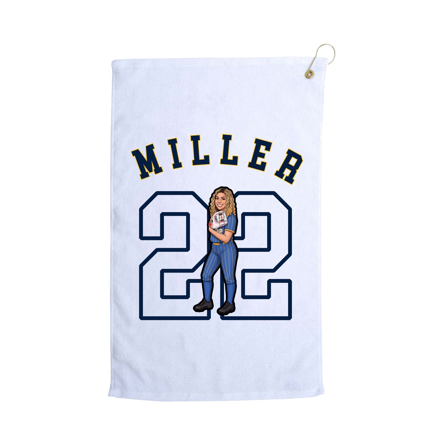 Golf Towel — Shirsey Arch in White