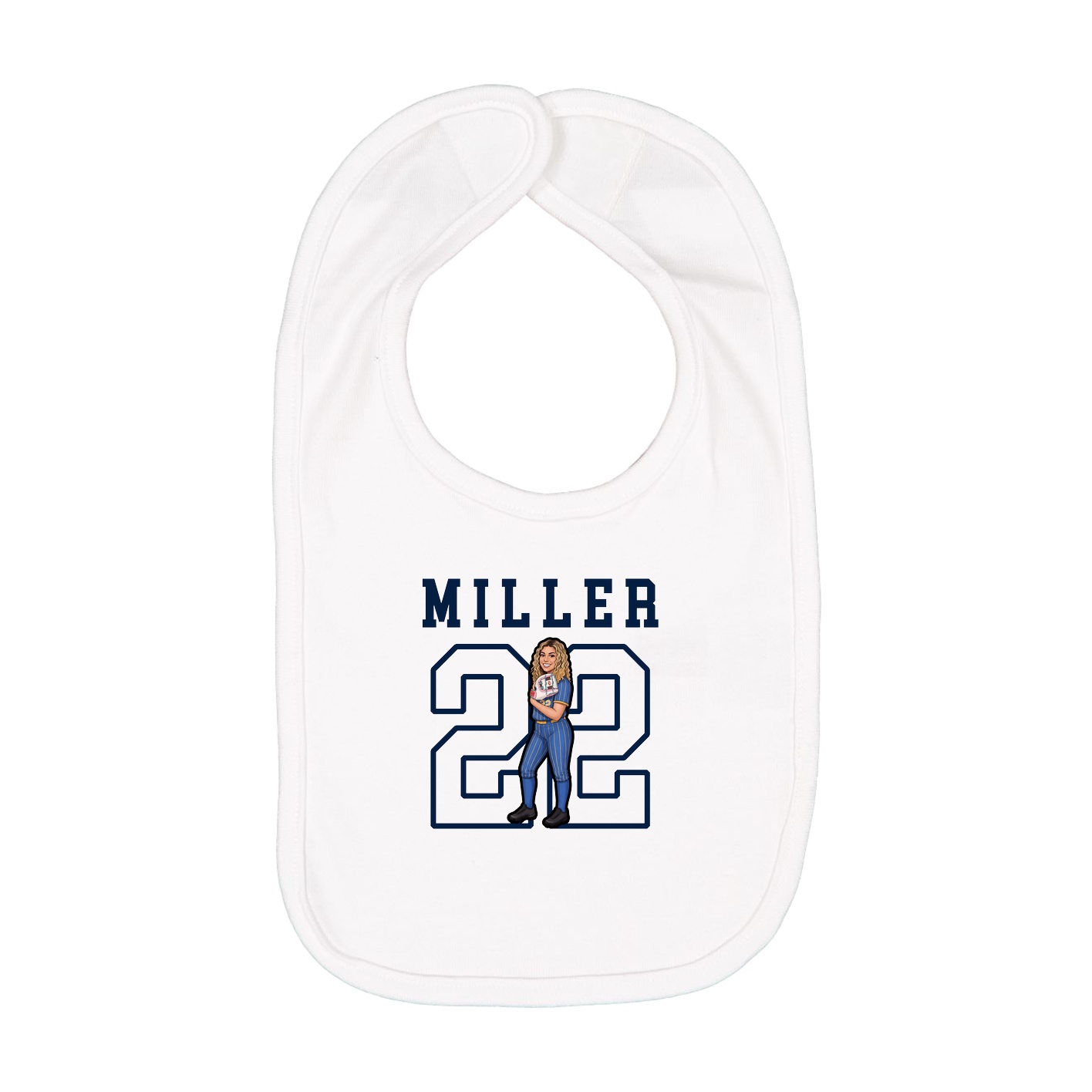 Infant Bib — Shirsey in White
