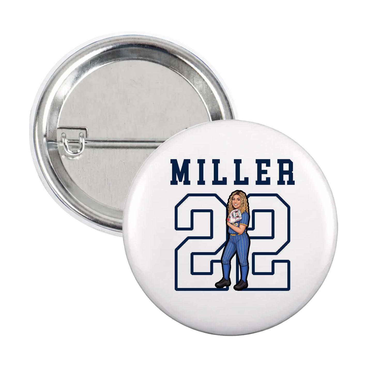 Game Day Button — Shirsey in White