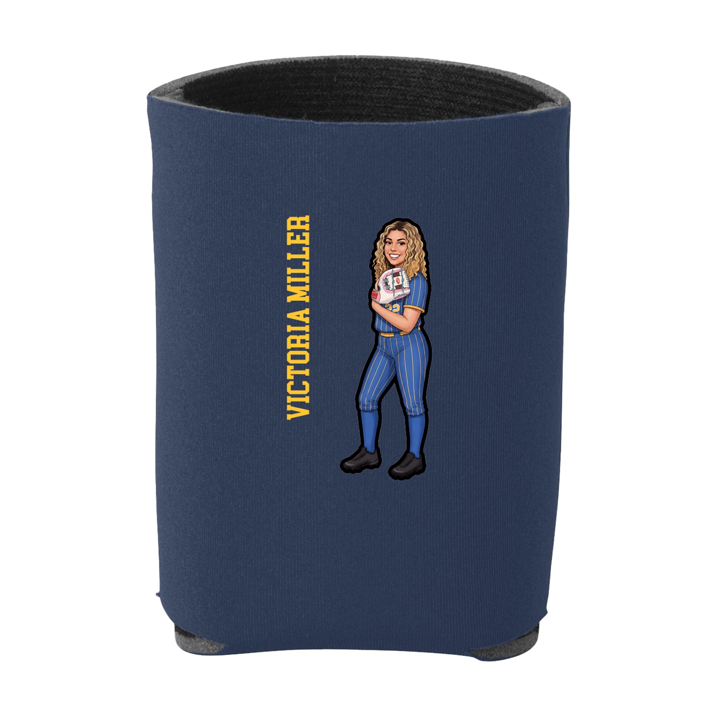 Can Holder — Name Vertical in Navy