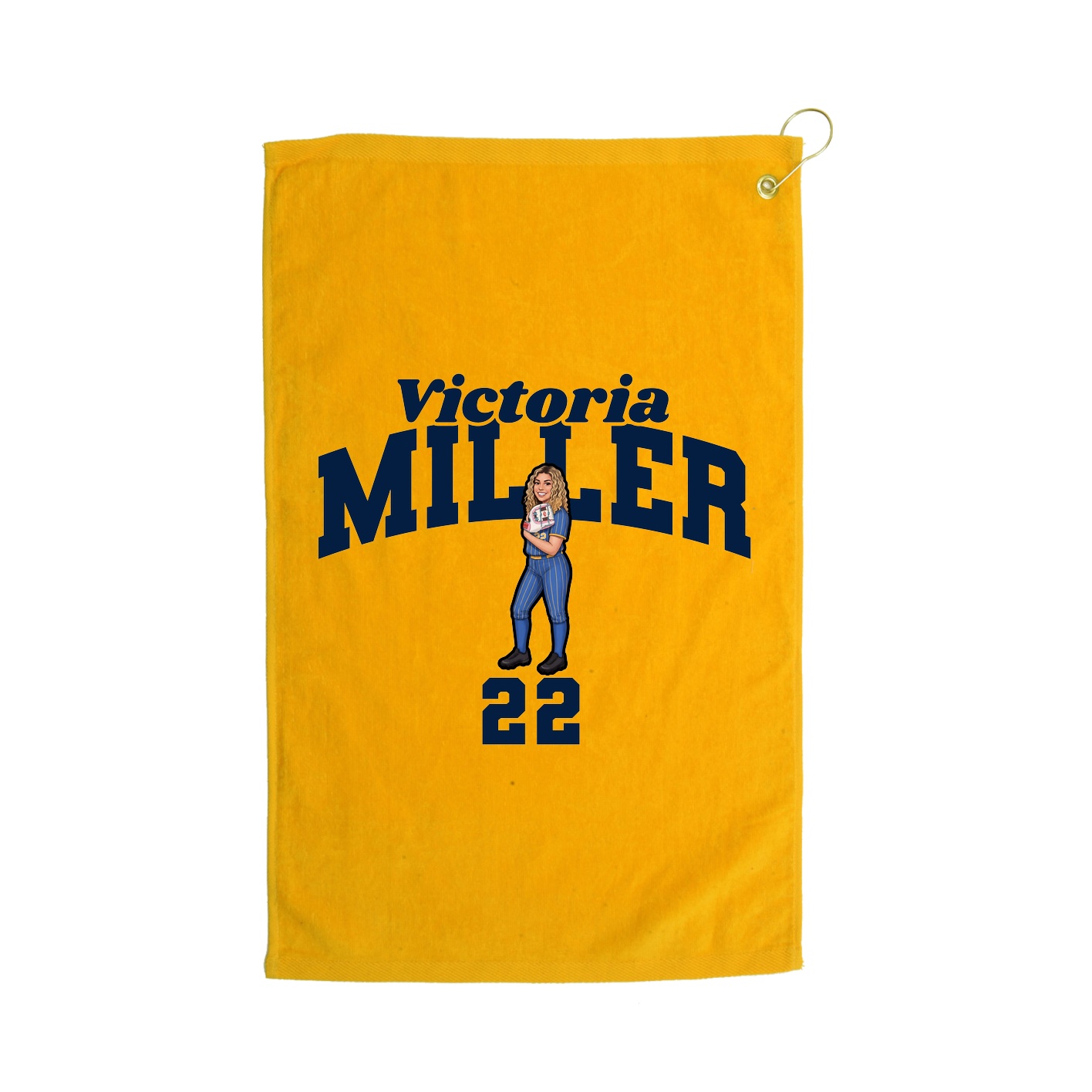 Golf Towel — Signature Arch in Gold