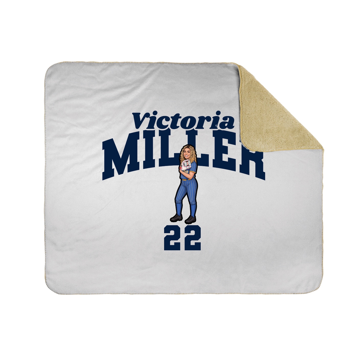 Throw Blanket — Signature Arch in White