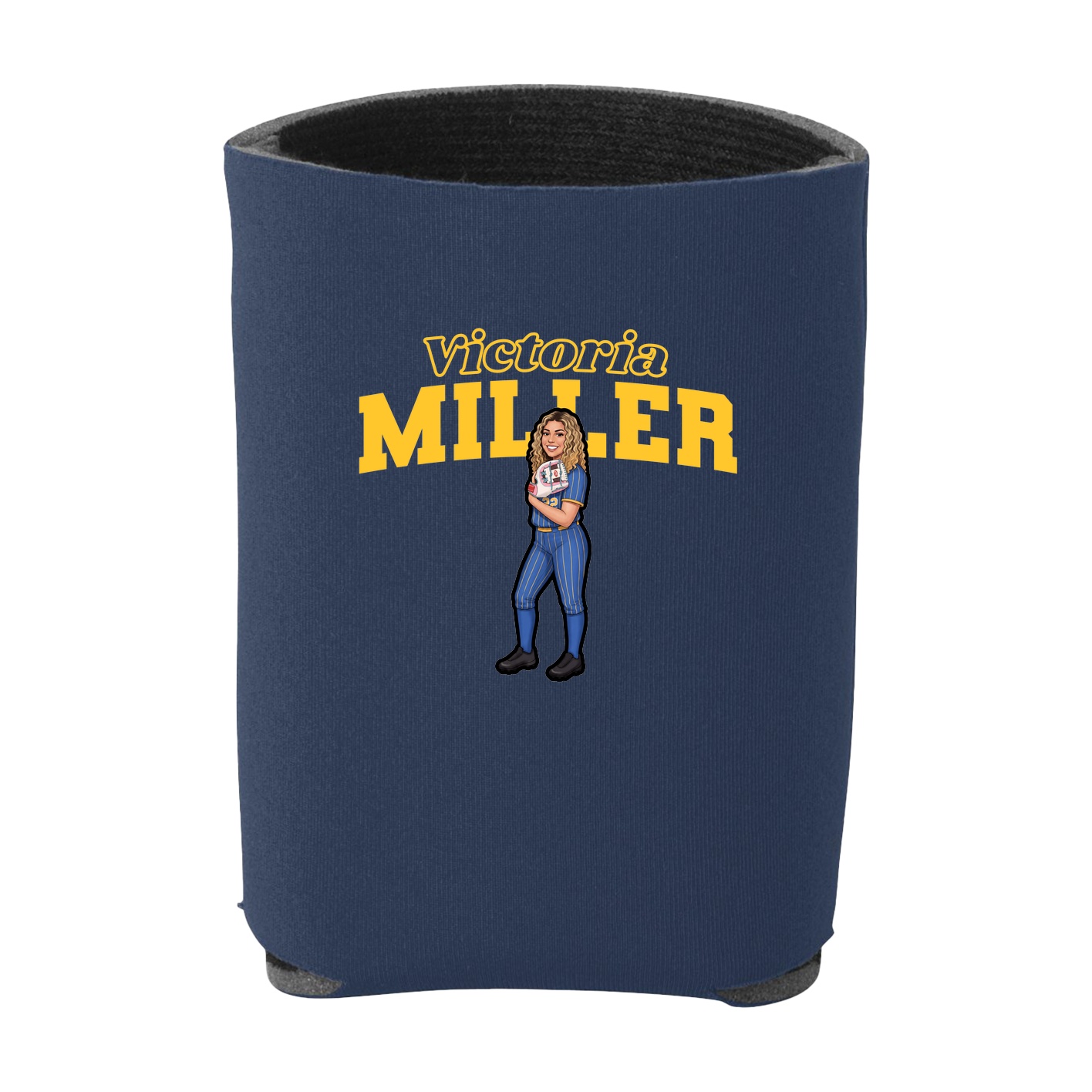 Can Holder — Name Arch in Navy