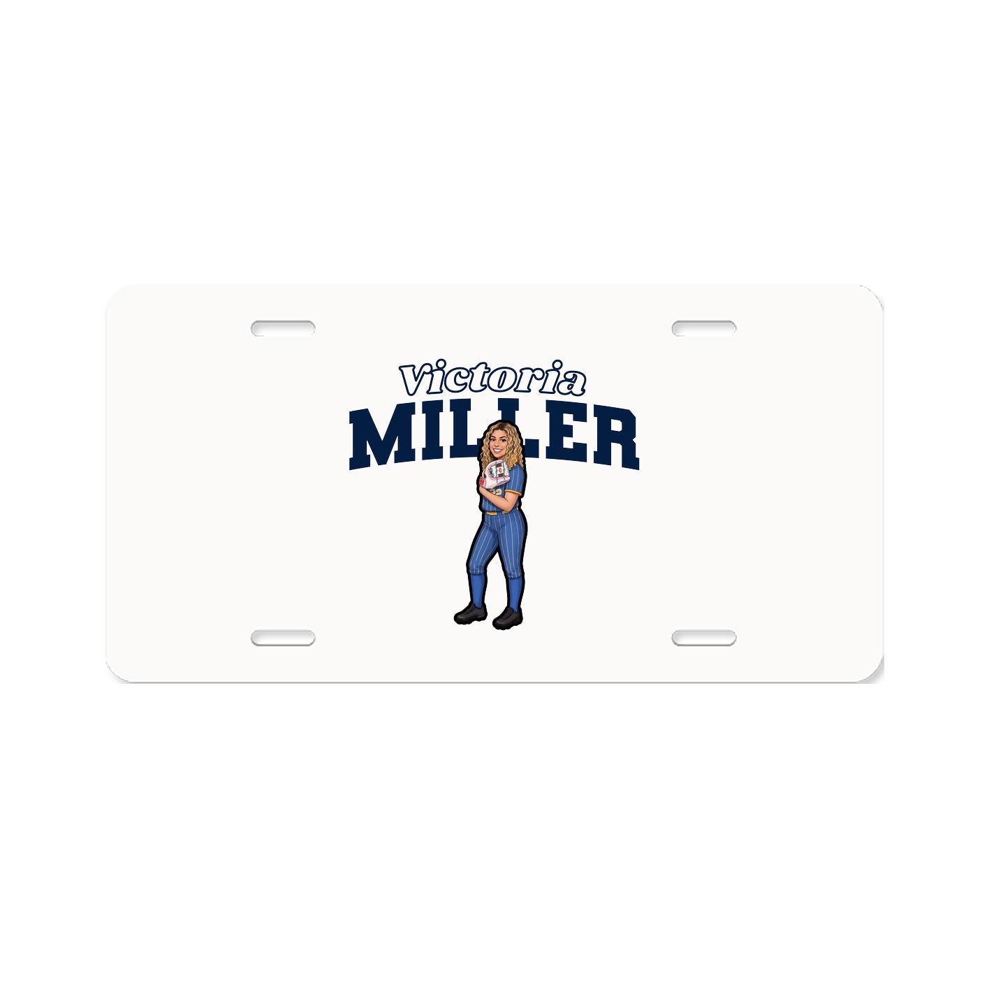 License Plate — Name Arch in Classic