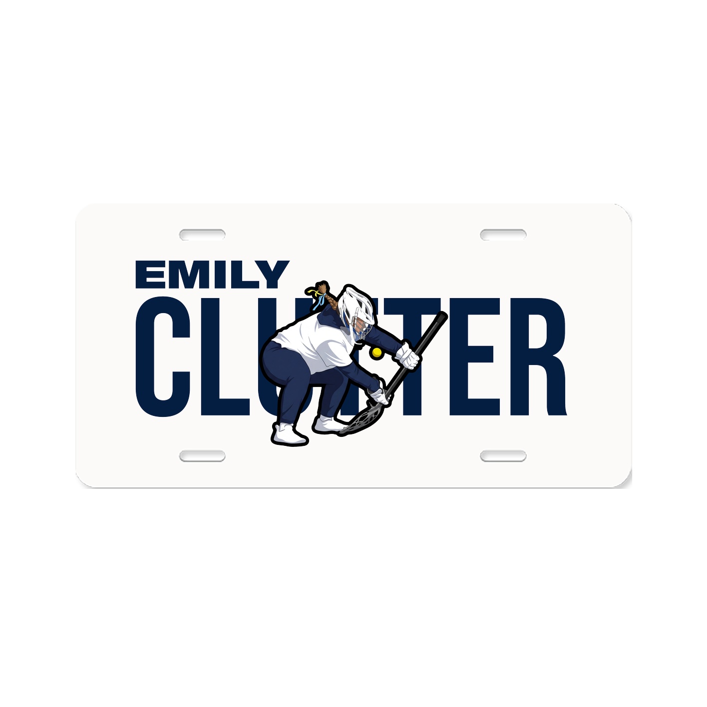 License Plate — Player Name in Classic