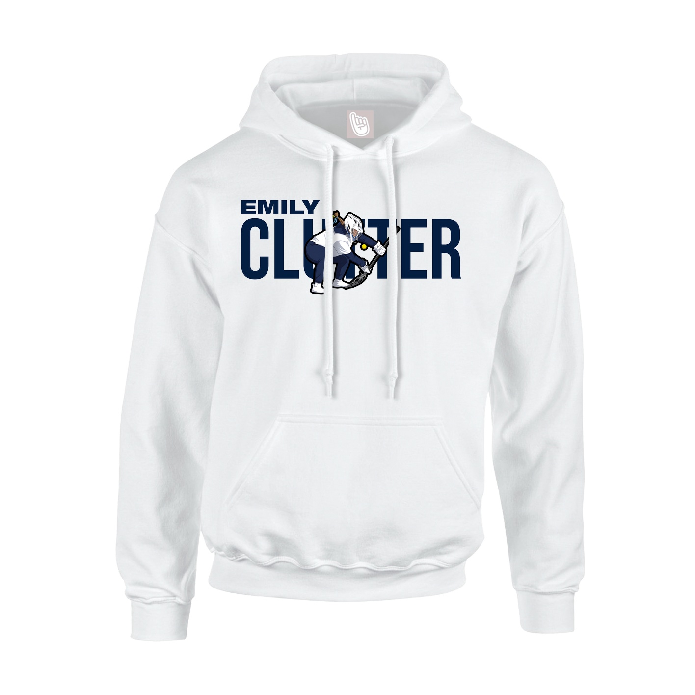 Hoodie — Player Name in White