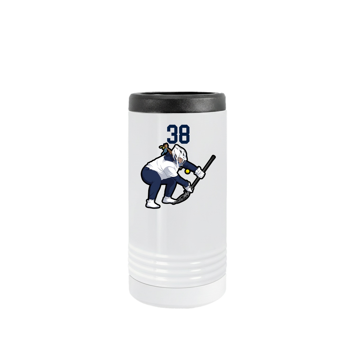 Slim Beverage Holder — Number Top in White