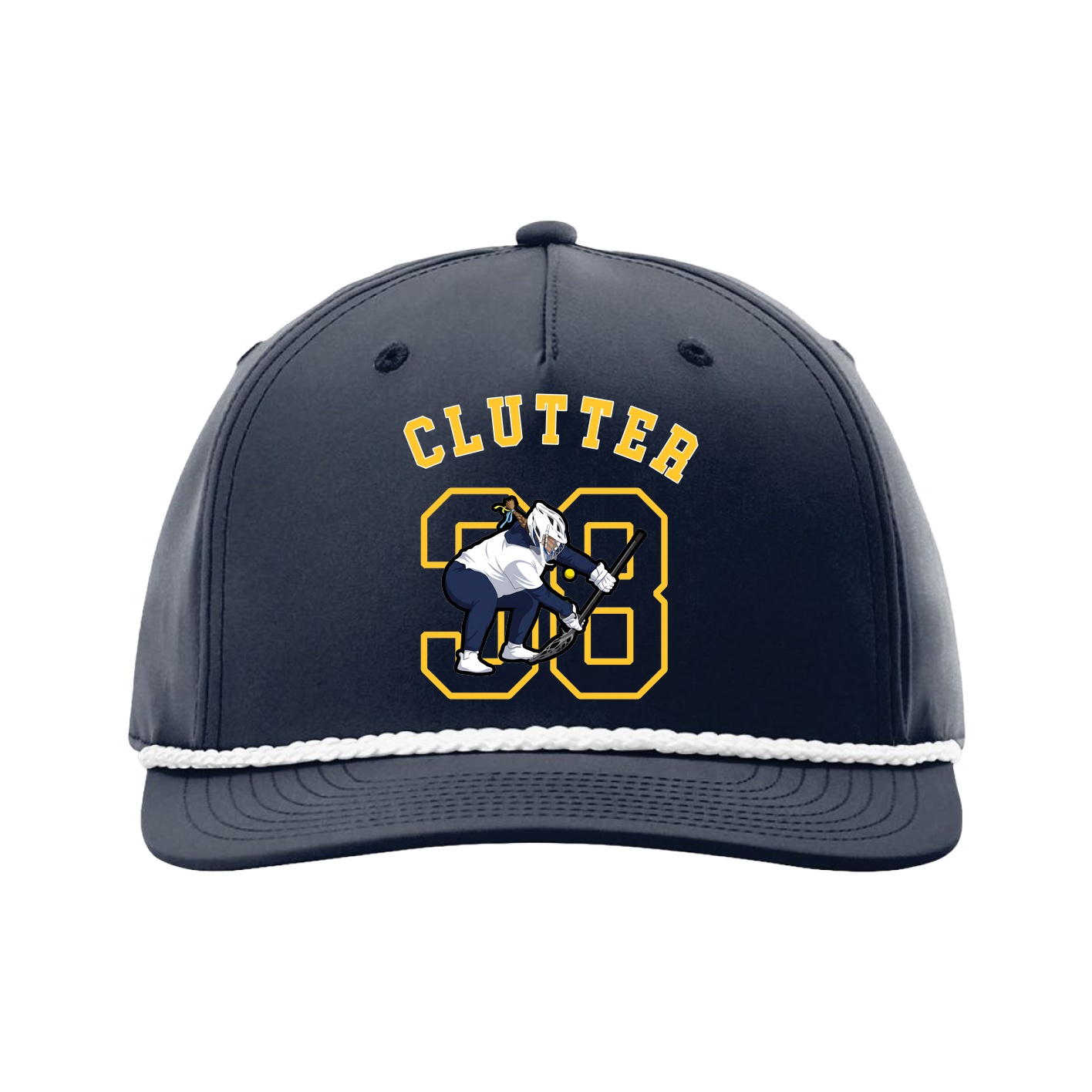Five-Panel Classic Rope Cap — Shirsey Arch in Navy