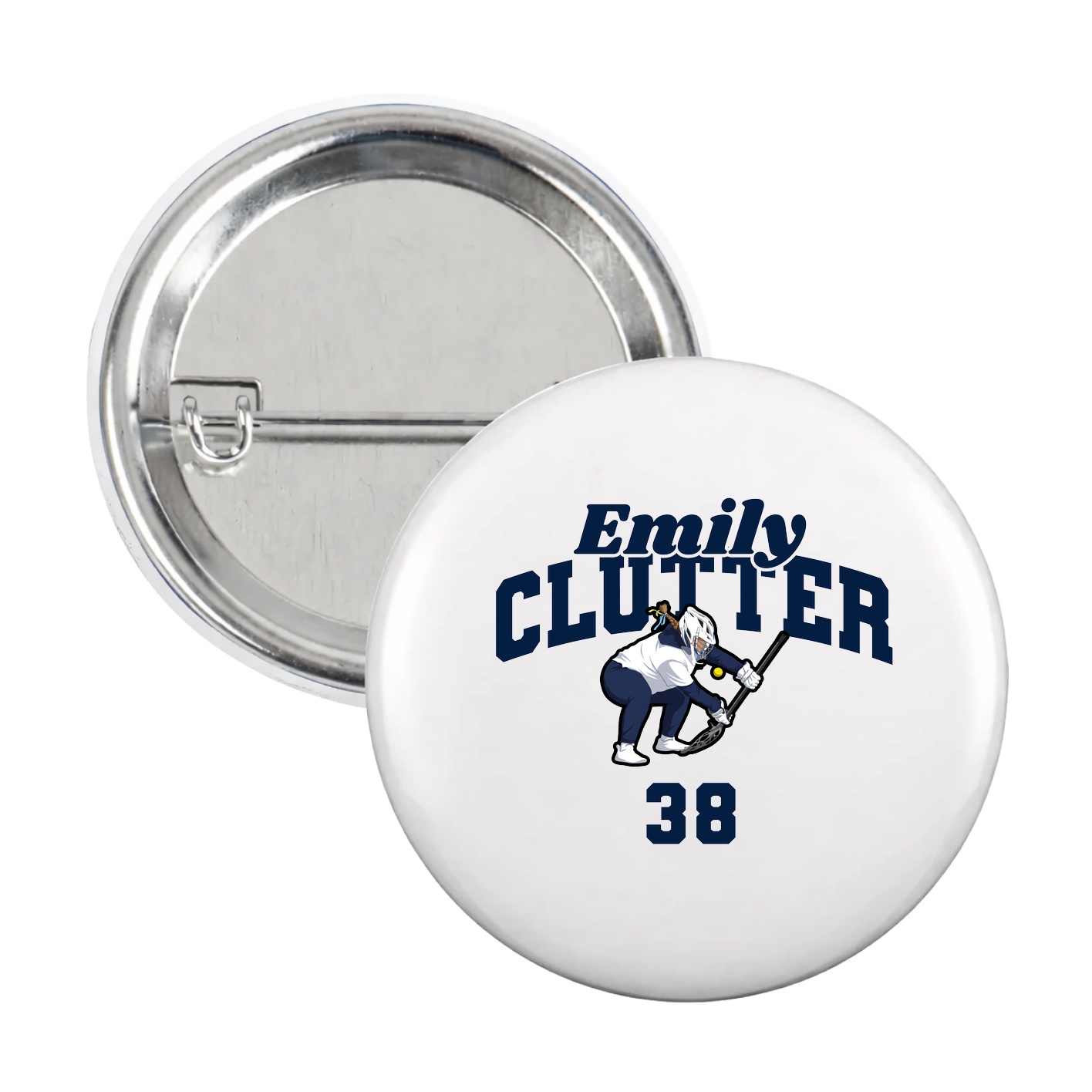 Game Day Button — Signature Arch in White