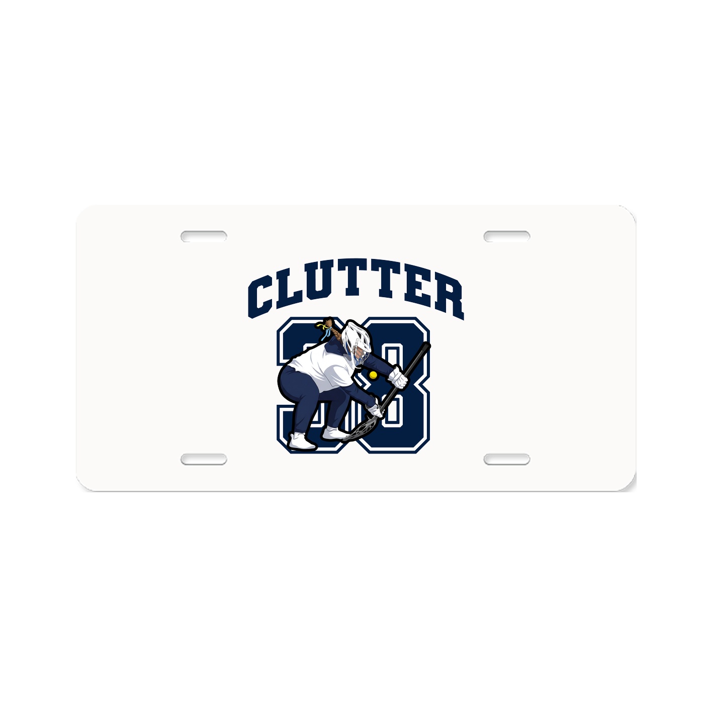 License Plate — Number in Classic
