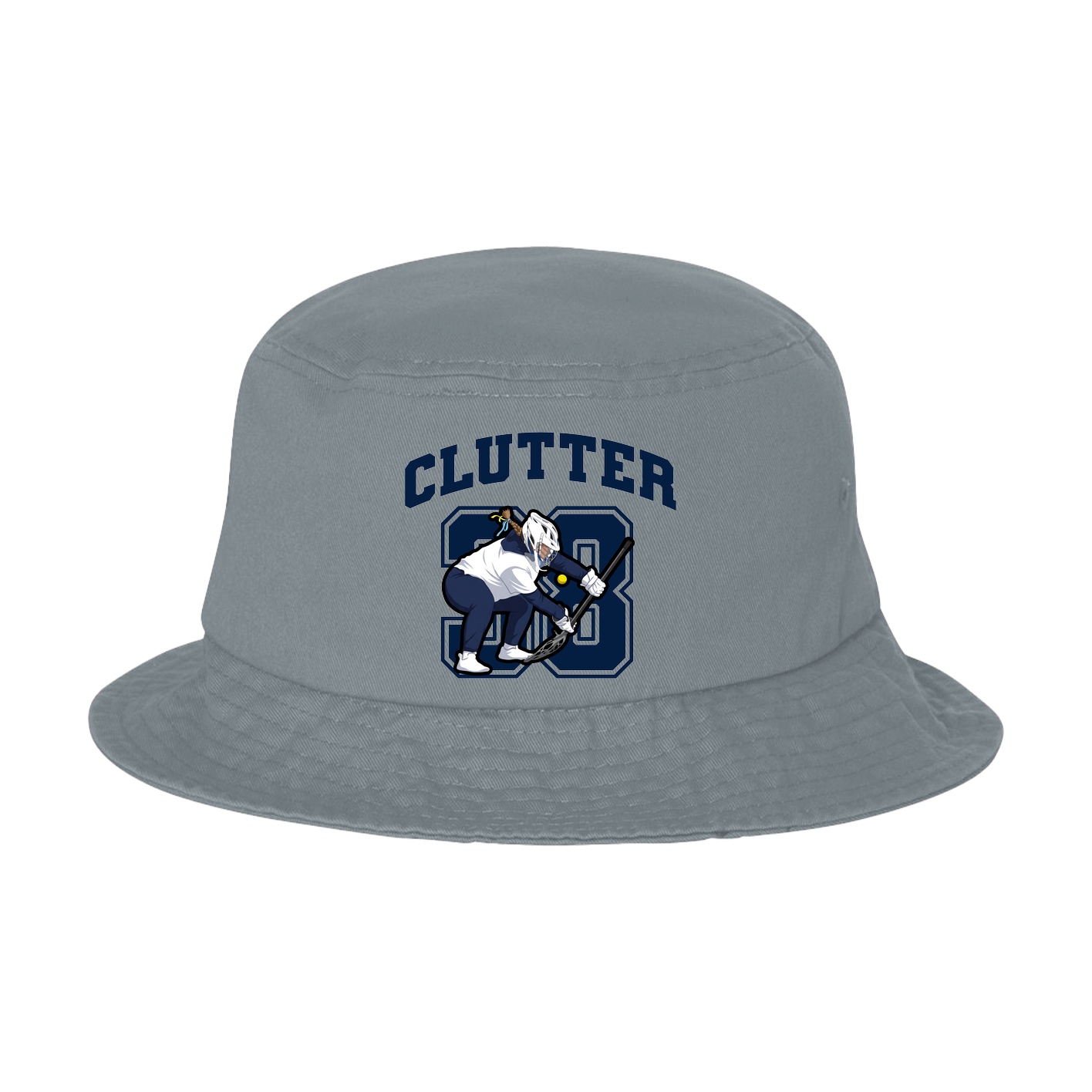 Bucket Cap — Number in Grey