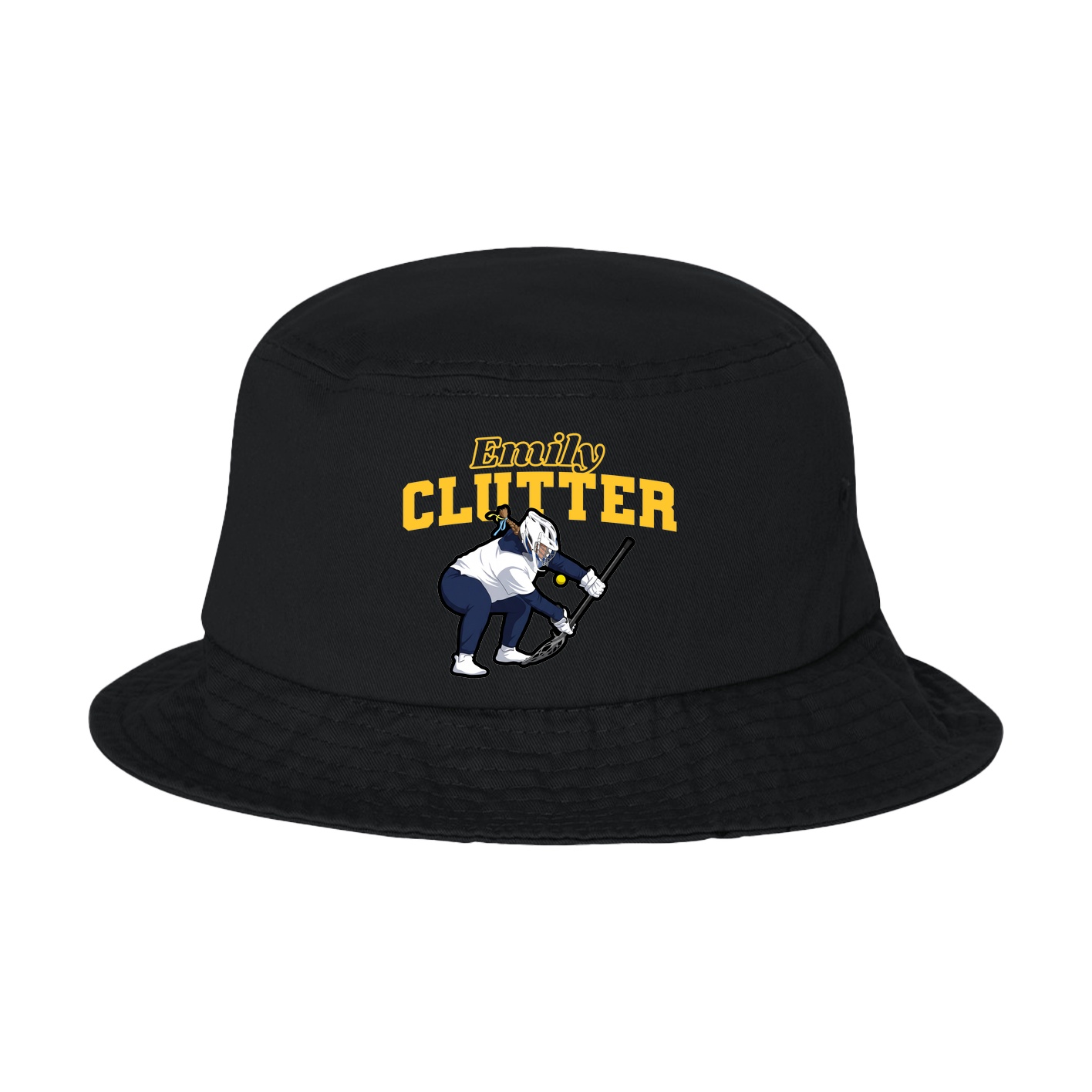 Bucket Cap — Name Arch in Black