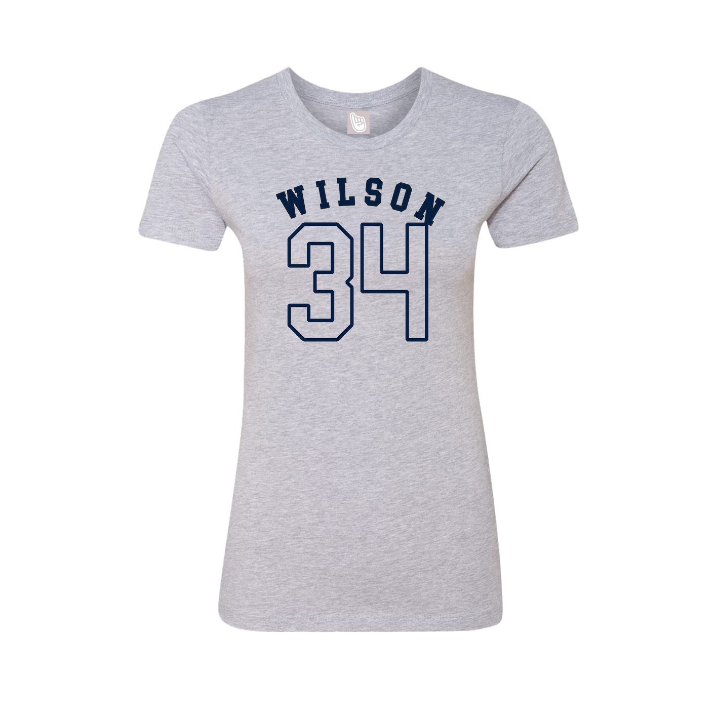 Fitted Women's Tee — Shirsey Arch in Grey