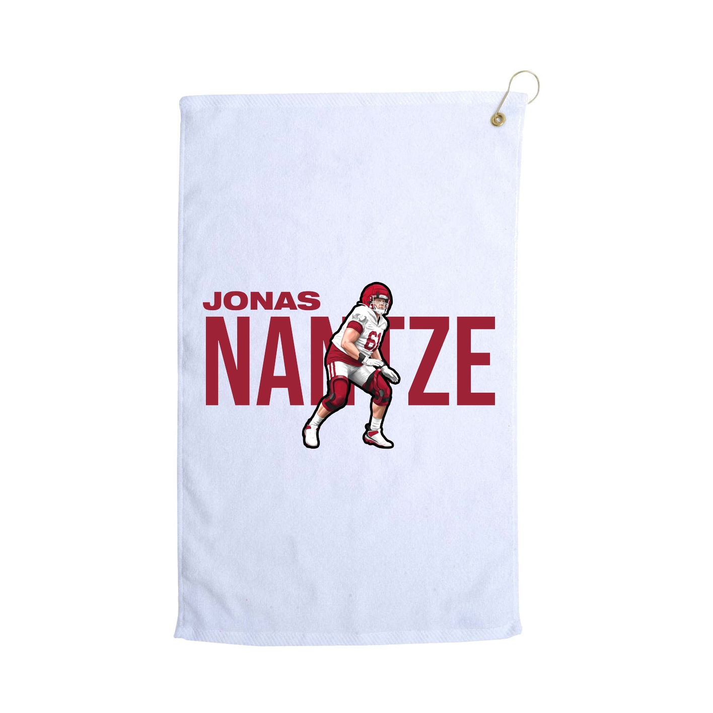 Golf Towel — Player Name in White
