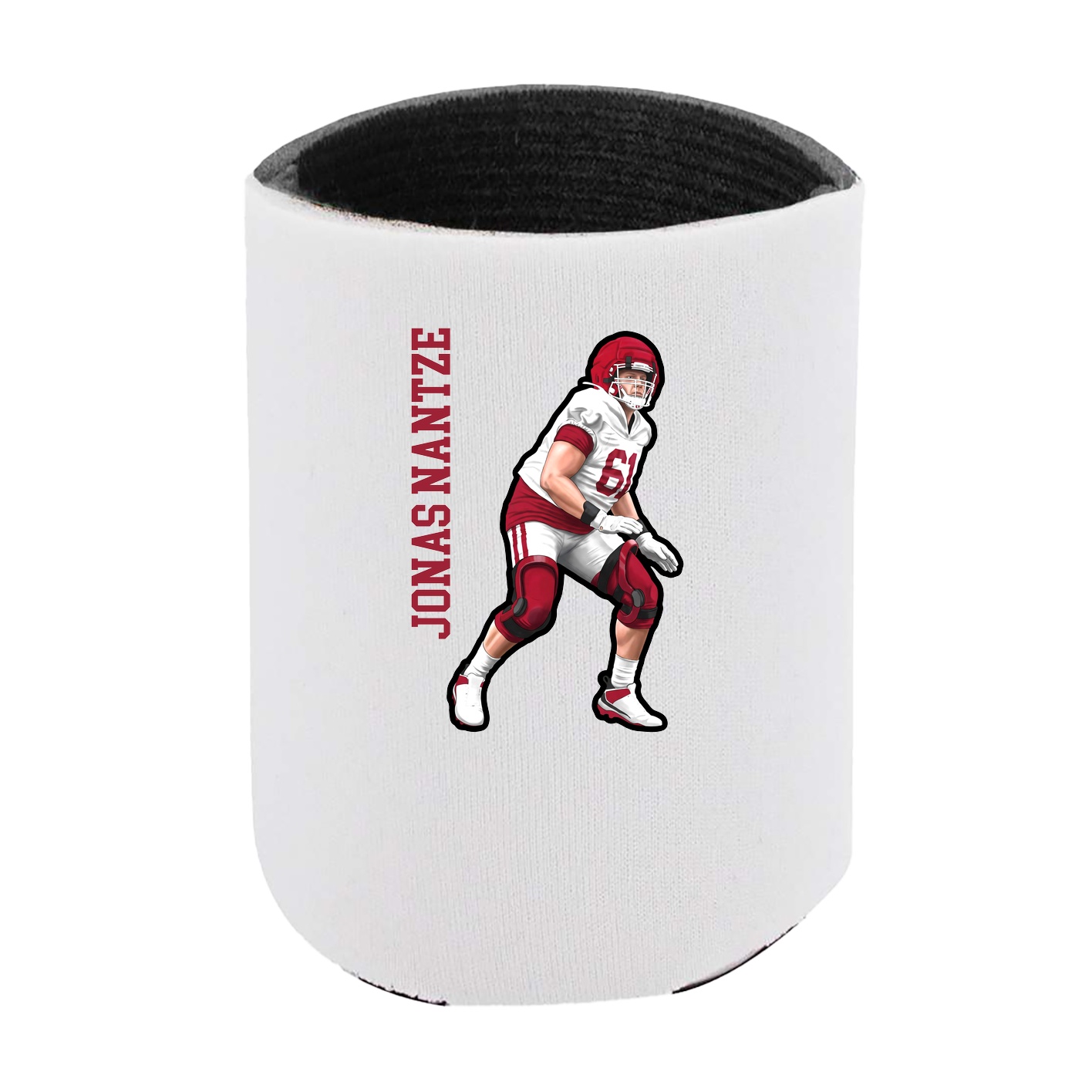 Can Holder — Name Vertical in White