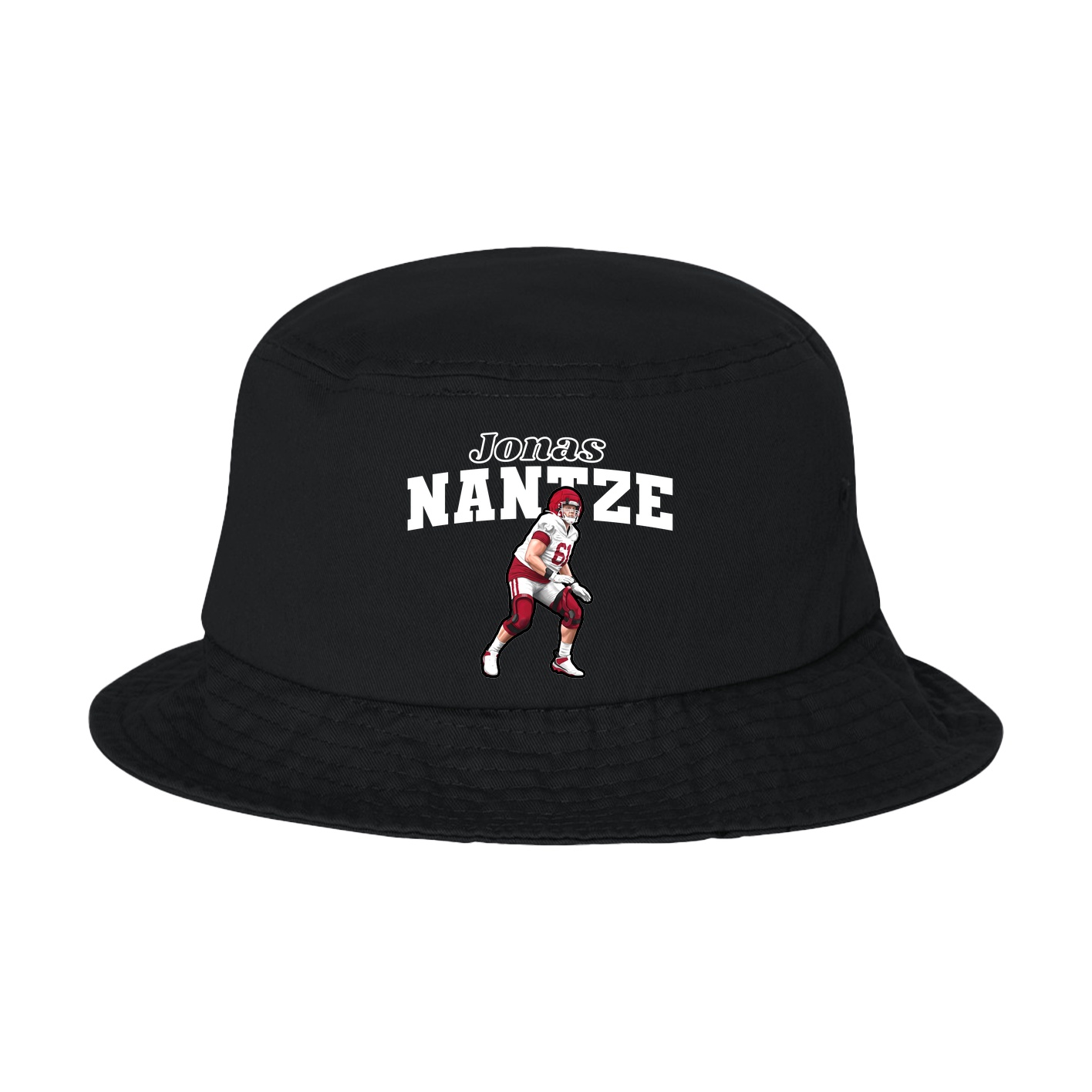 Bucket Cap — Name Arch in Black