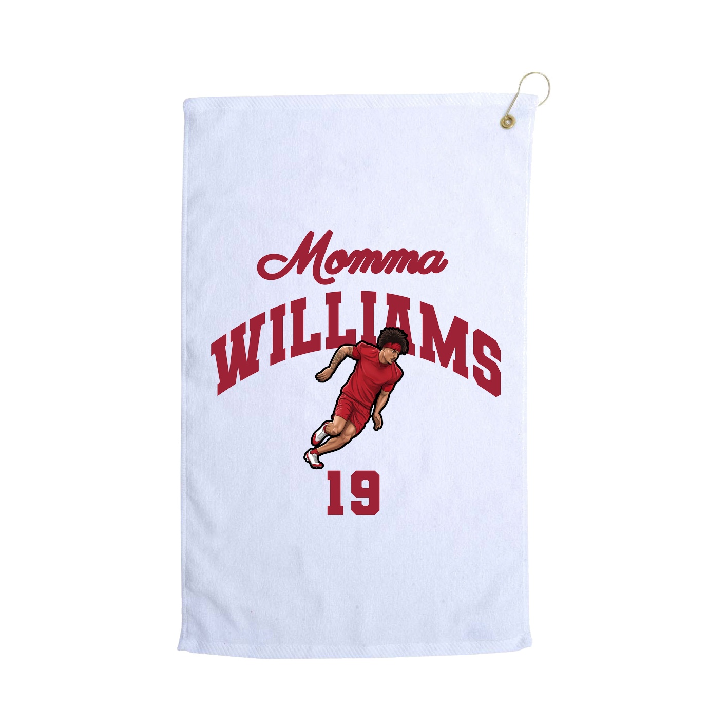 Golf Towel — Mothers Day Arch in White