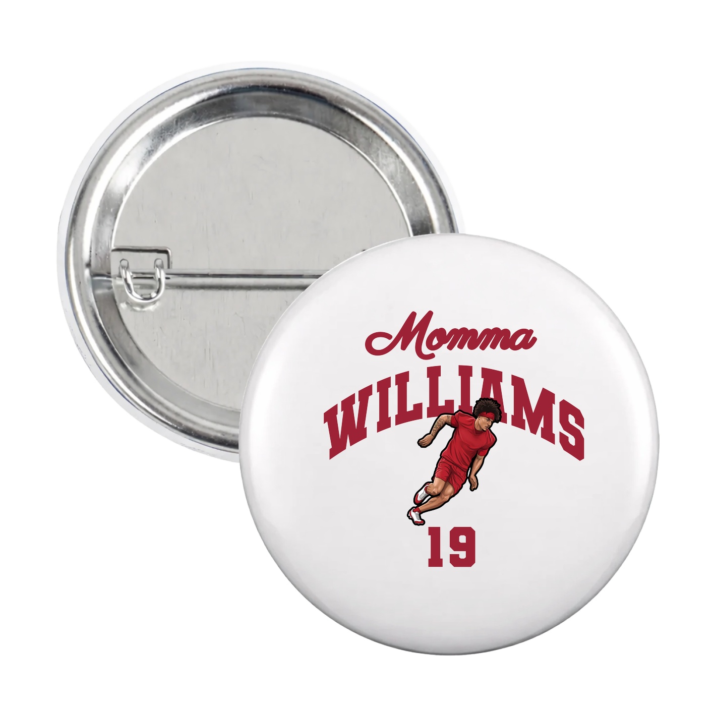 Game Day Button — Mothers Day Arch in White
