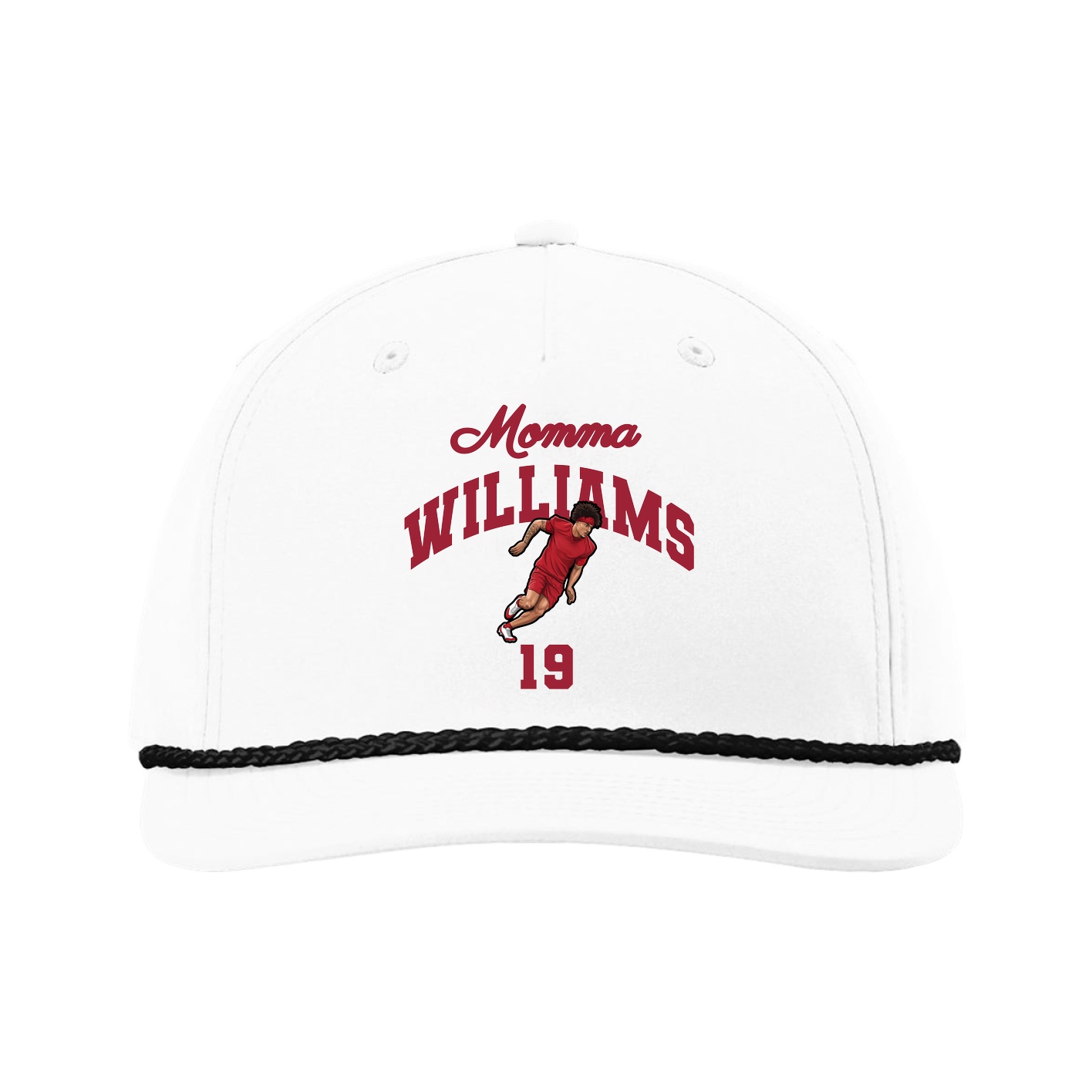 Five-Panel Classic Rope Cap — Mothers Day Arch in White