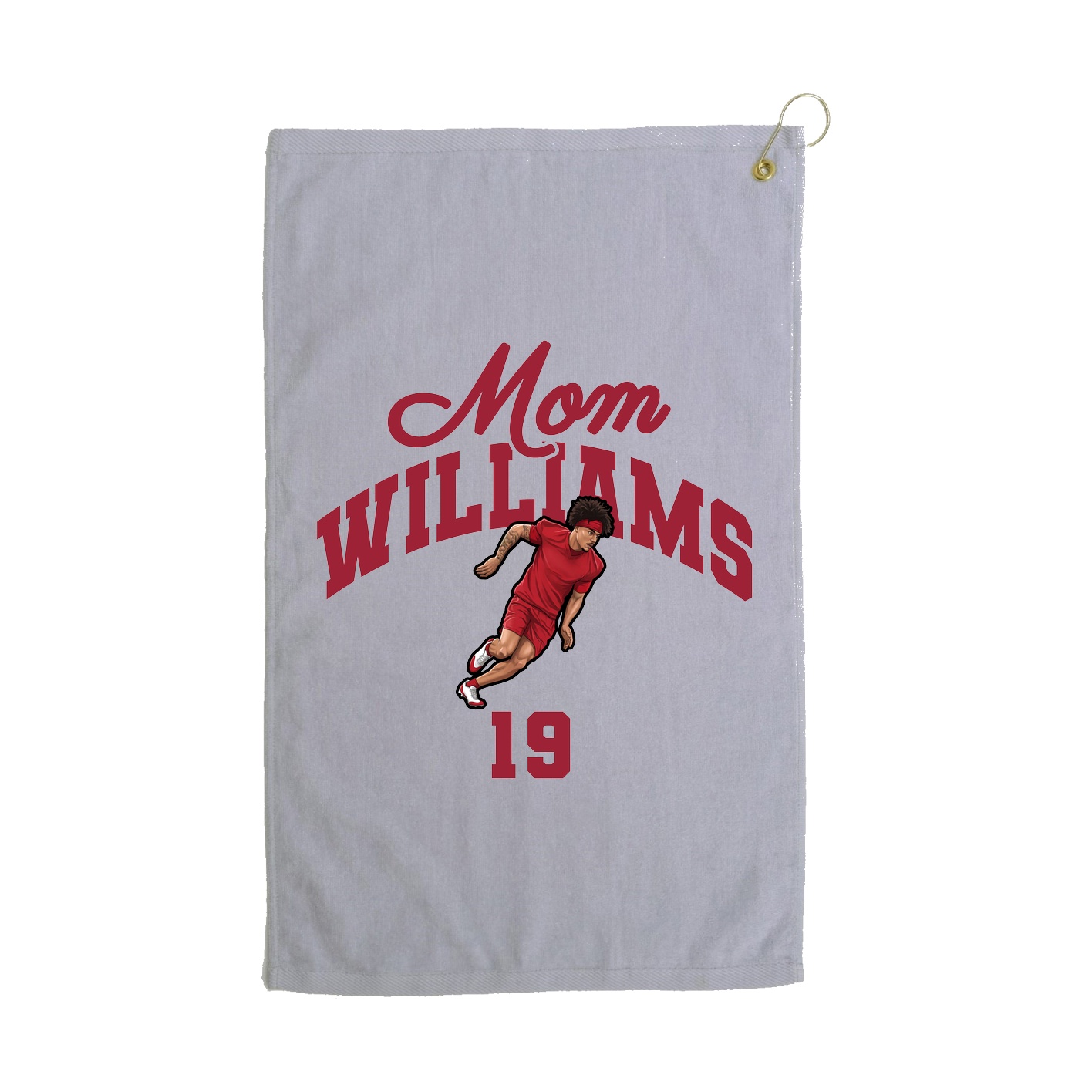 Golf Towel — Mothers Day Arch in Grey