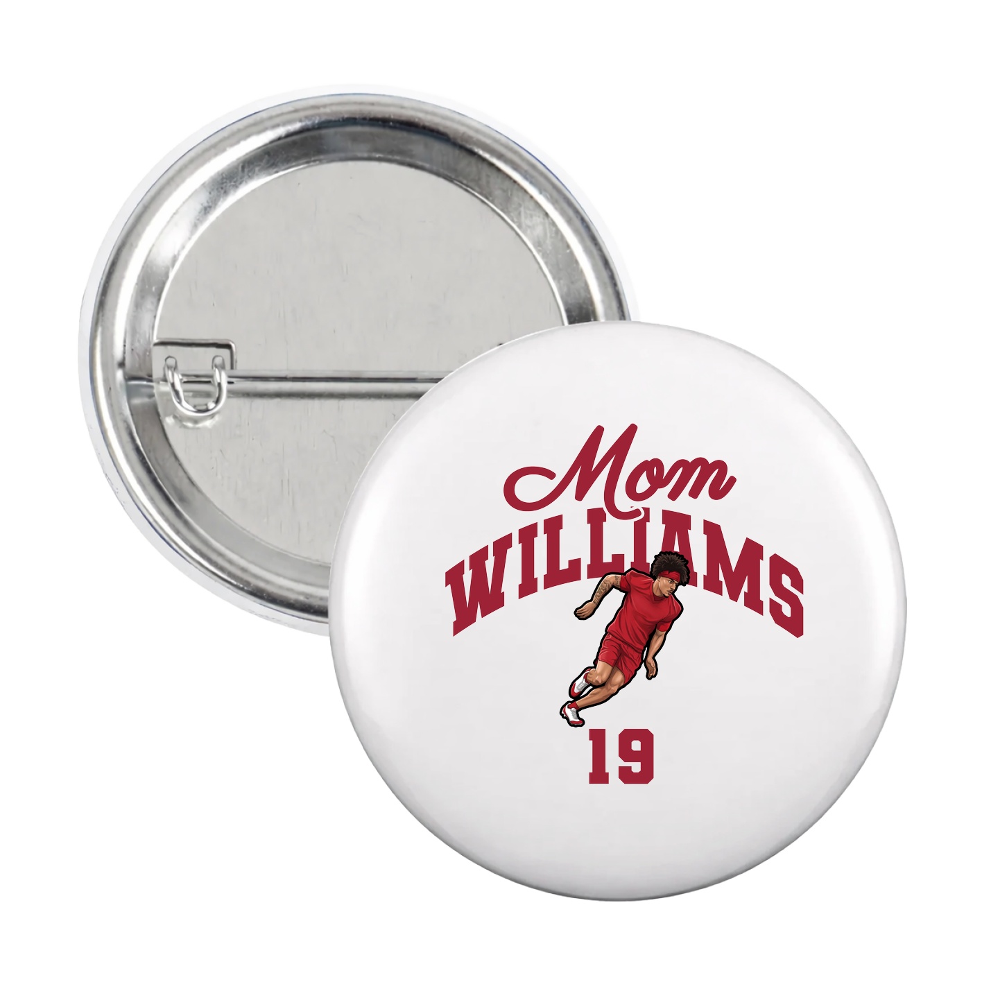 Game Day Button — Mothers Day Arch in White