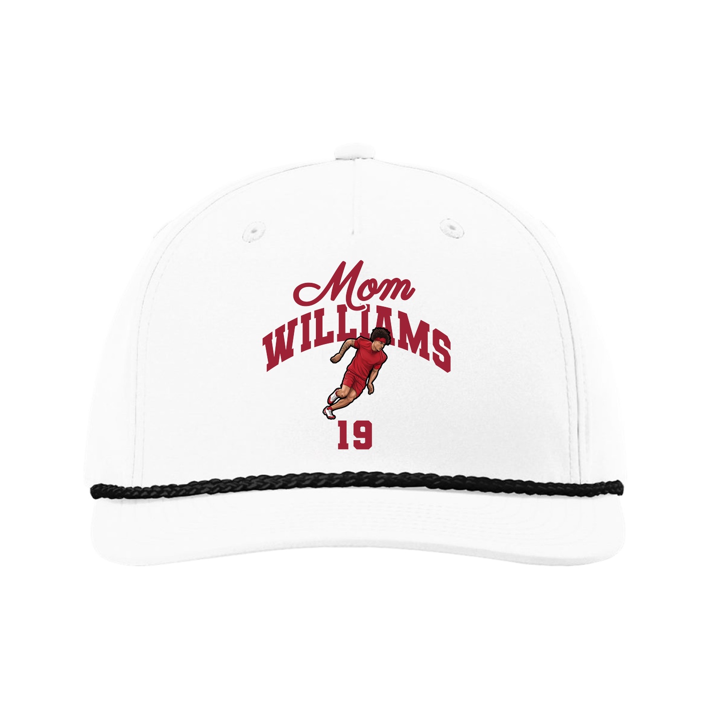 Five-Panel Classic Rope Cap — Mothers Day Arch in White