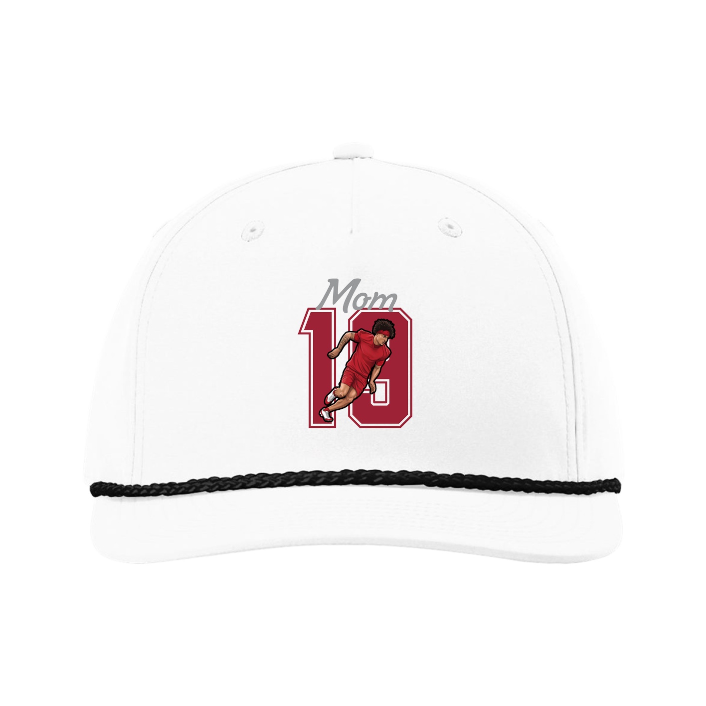 Five-Panel Classic Rope Cap — Mothers Day Shirsey in White