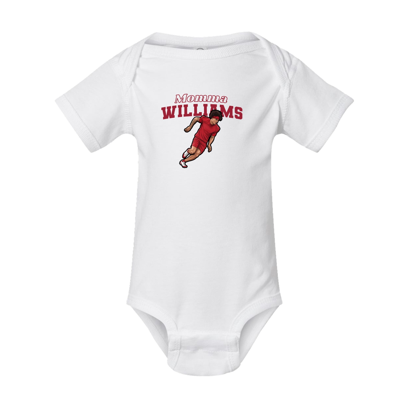 Baby Onesie — Mothers Day Block in White