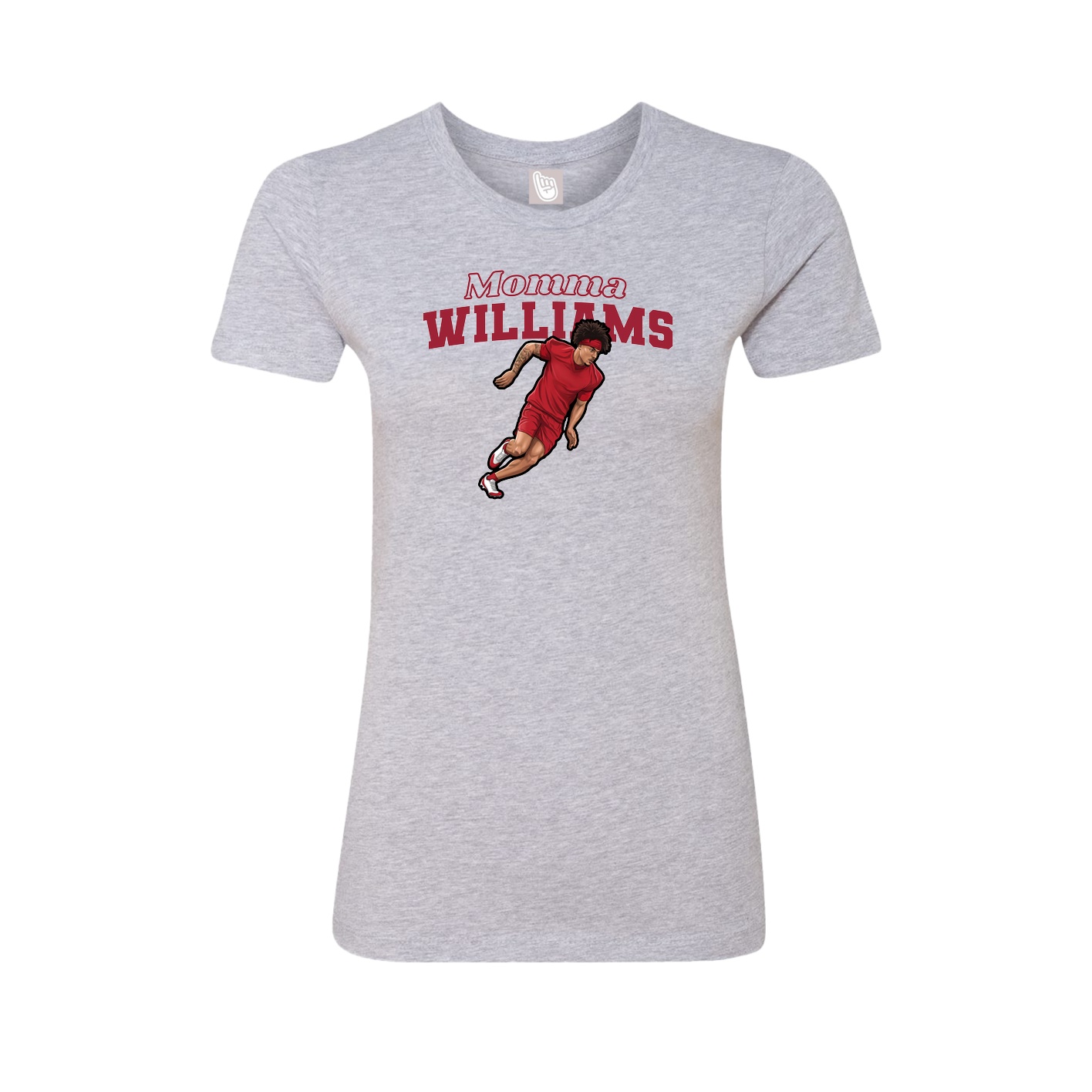 Womens Tee — Mothers Day Block in Grey