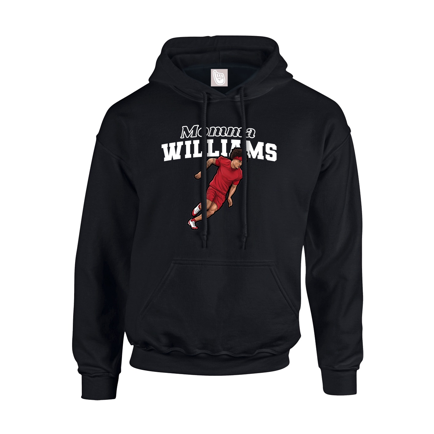 Youth Hoodie — Mothers Day Block in Black