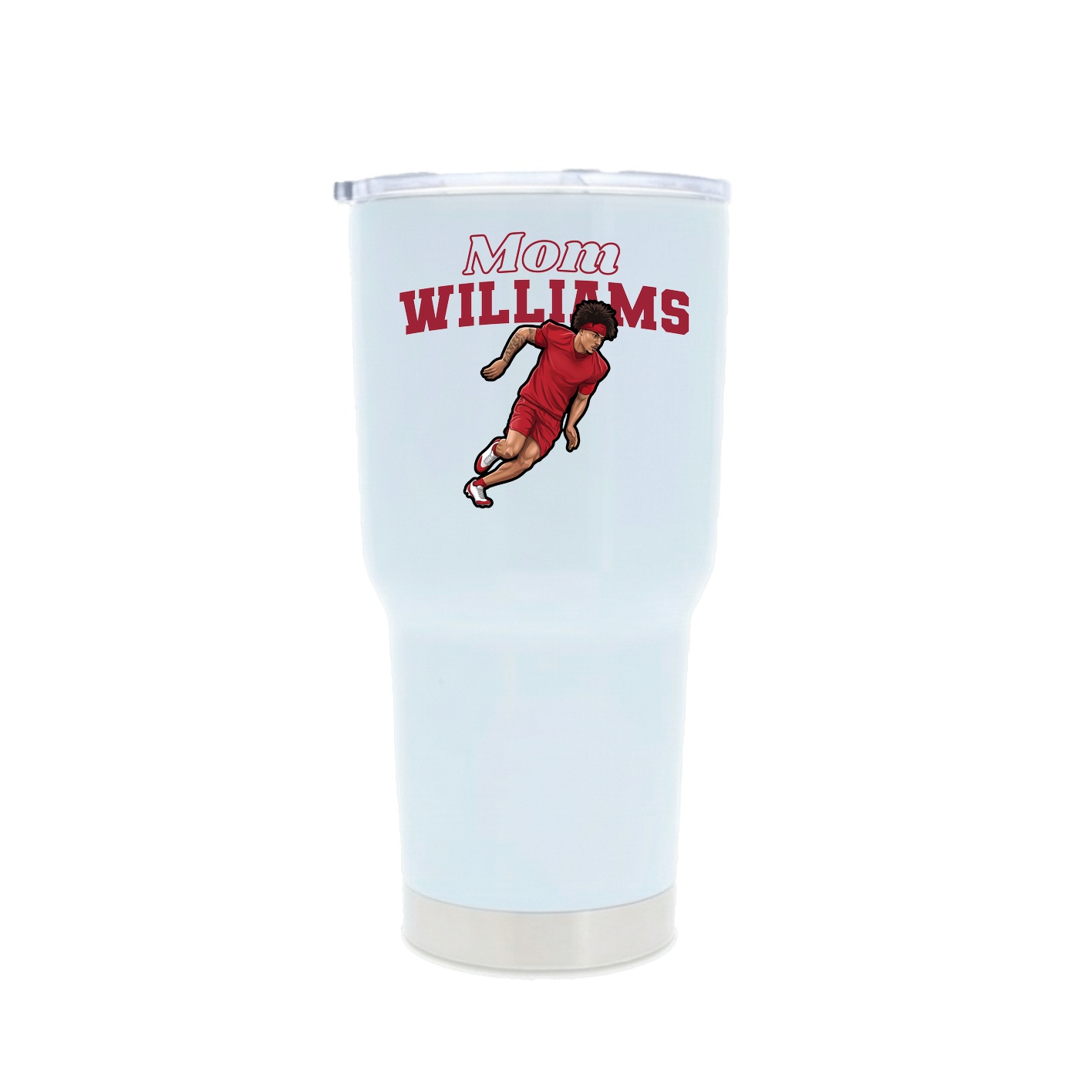 30oz Stainless Steel Tumbler — Mothers Day Block in White
