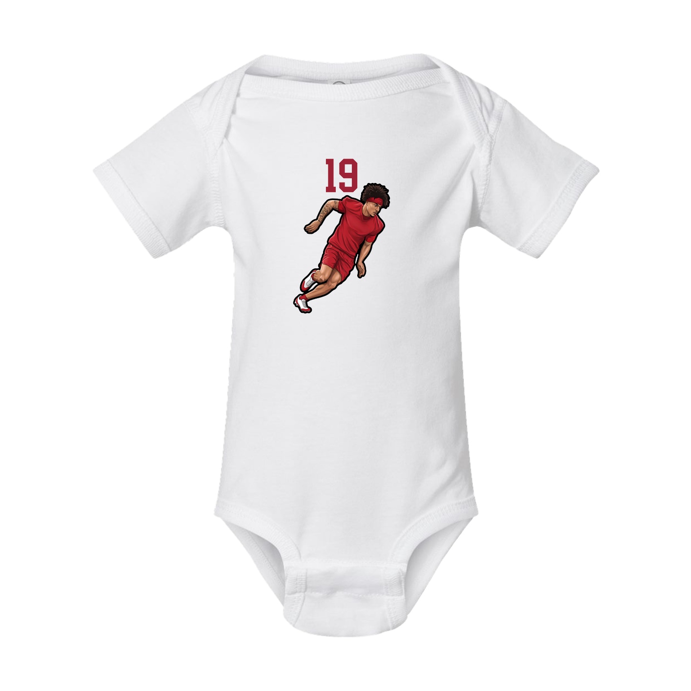 Baby Onesie — Number Top in White