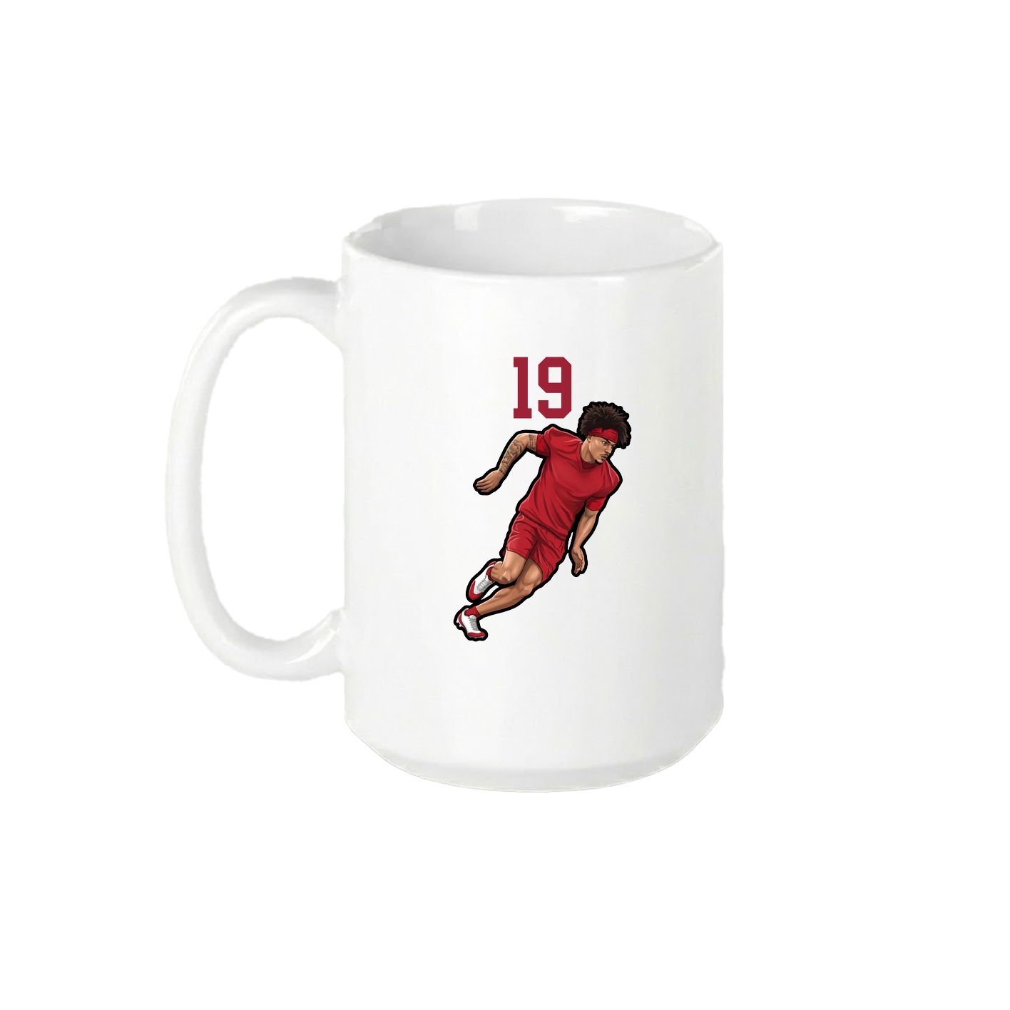 15oz Coffee Mug — Number Top in White
