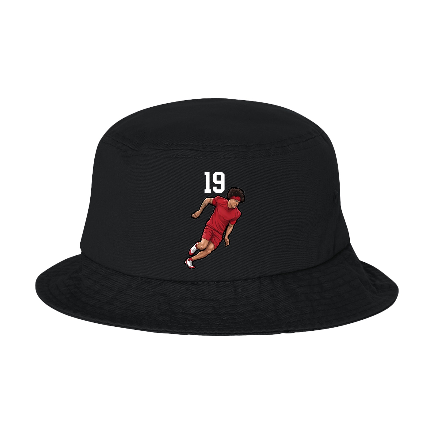 Bucket Cap — Number Top in Black