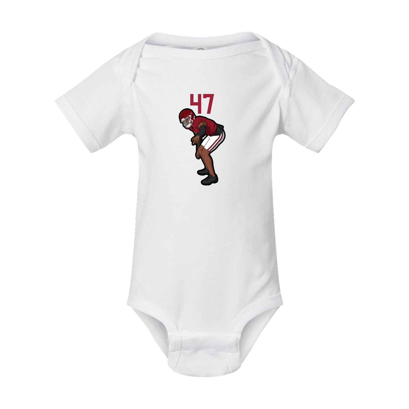 Baby Onesie — Number Top in White