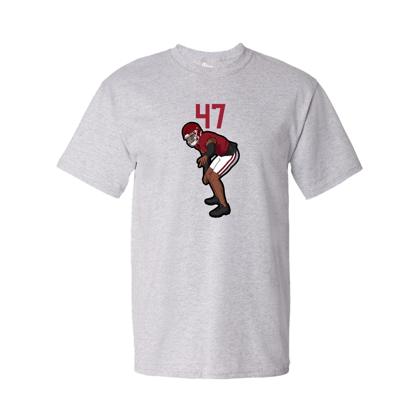 Youth Tee — Number Top in Grey
