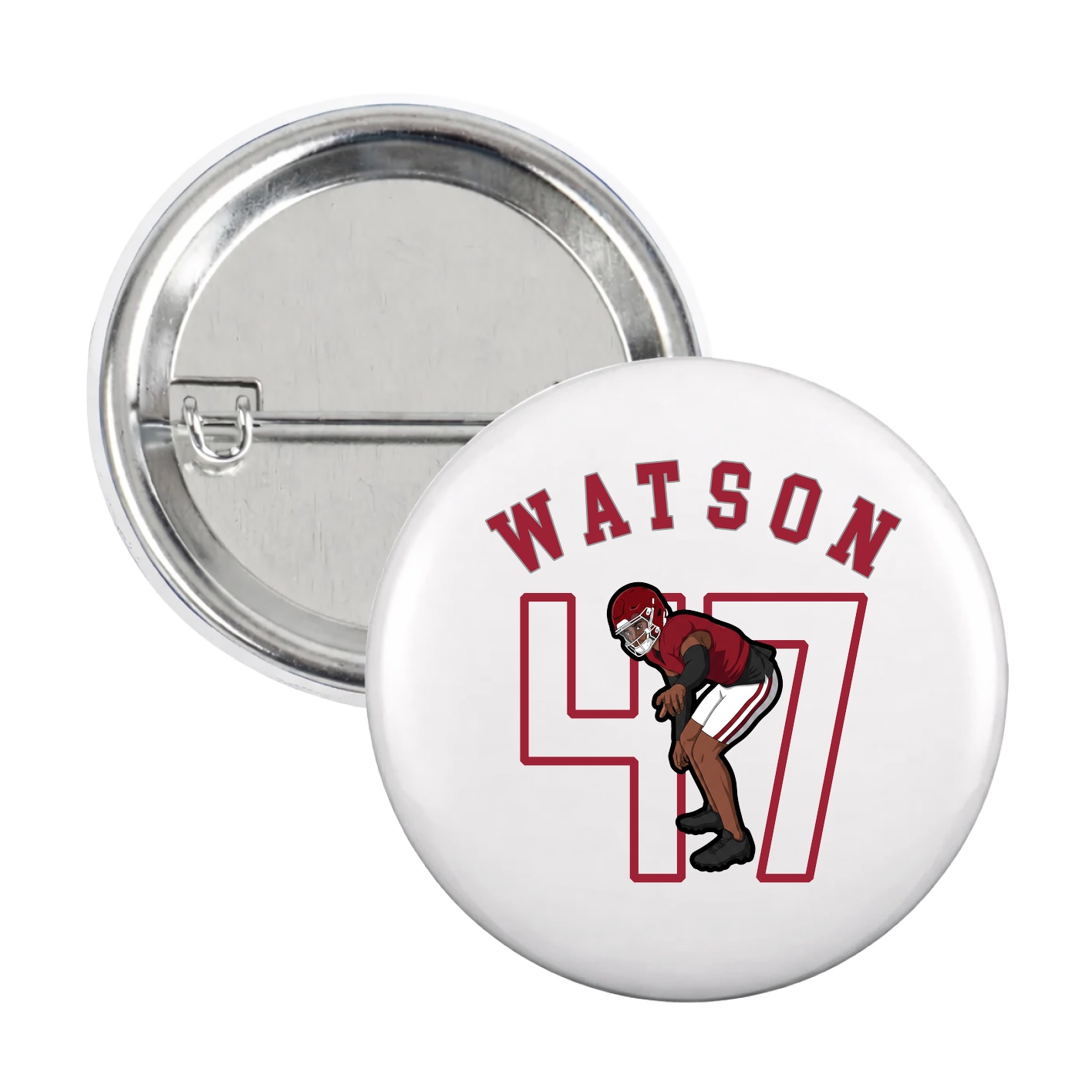 Game Day Button — Shirsey Arch in White