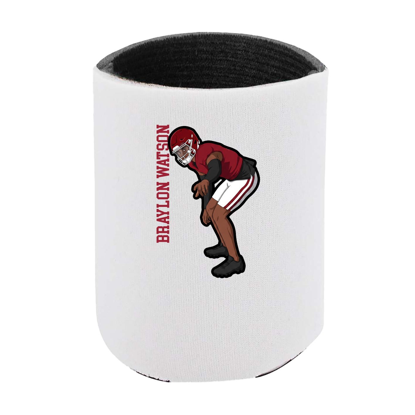 Can Holder — Name Vertical in White