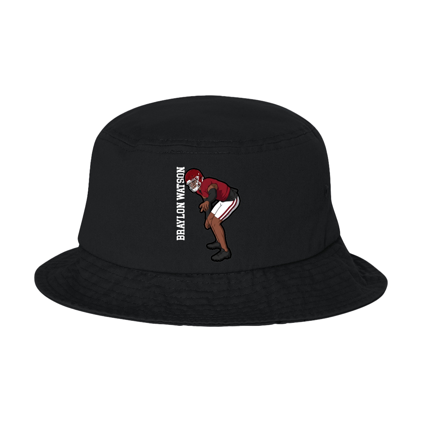 Bucket Cap — Name Vertical in Black