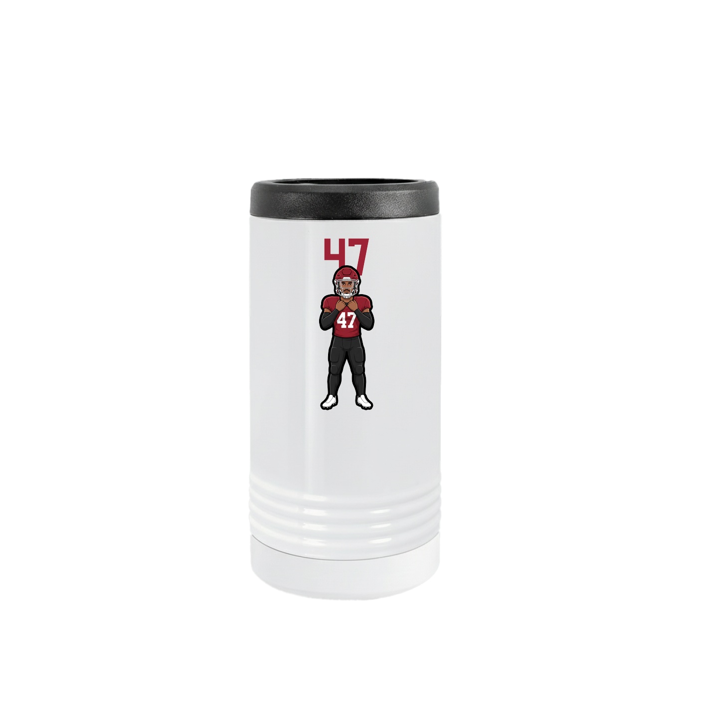 Slim Beverage Holder — Number Top in White