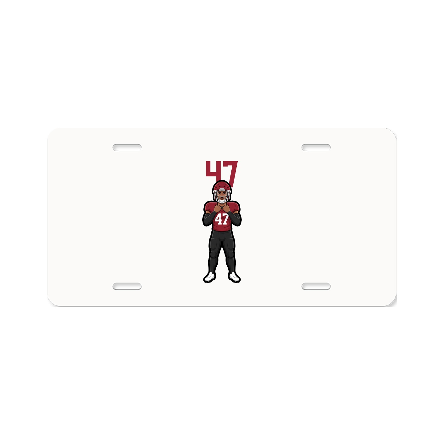 License Plate — Number Top in Classic