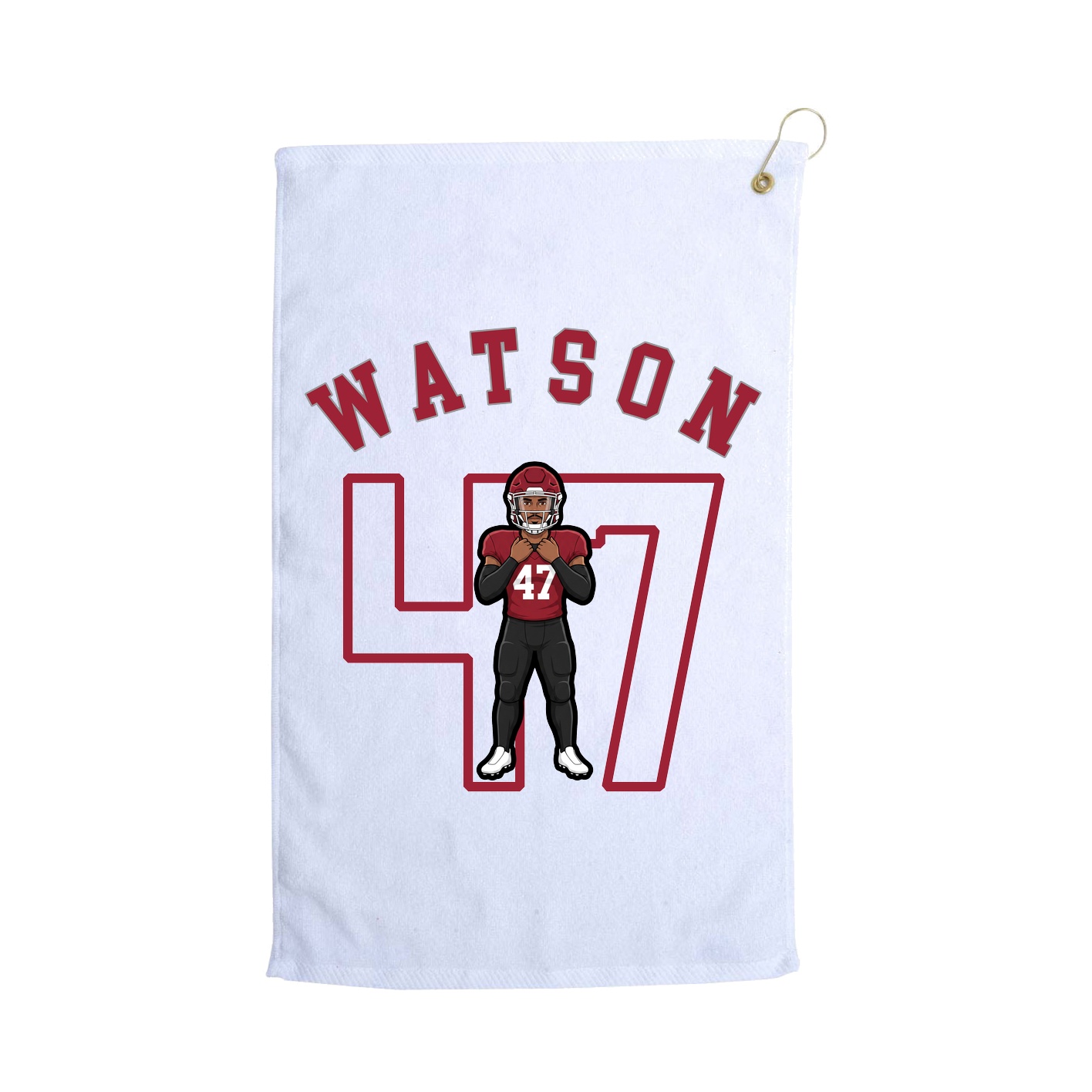 Golf Towel — Shirsey Arch in White
