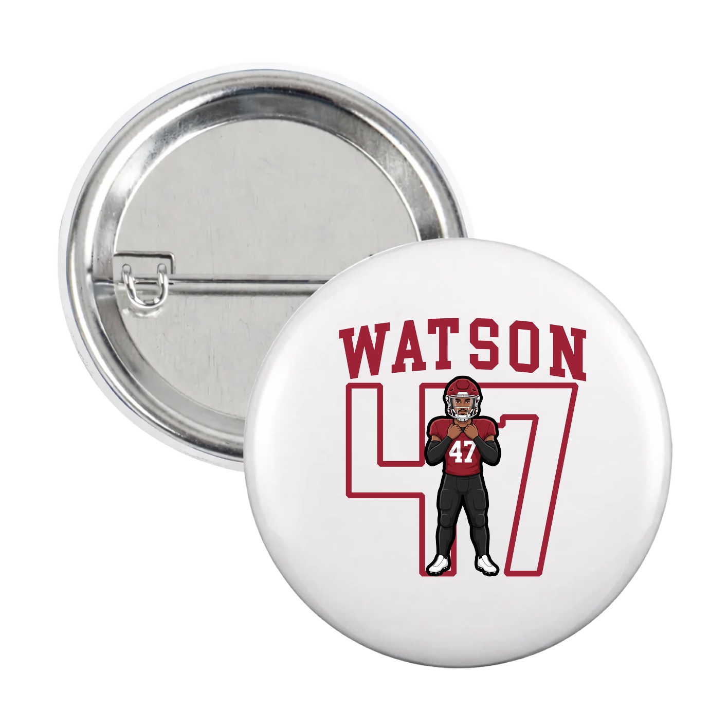 Game Day Button — Shirsey in White