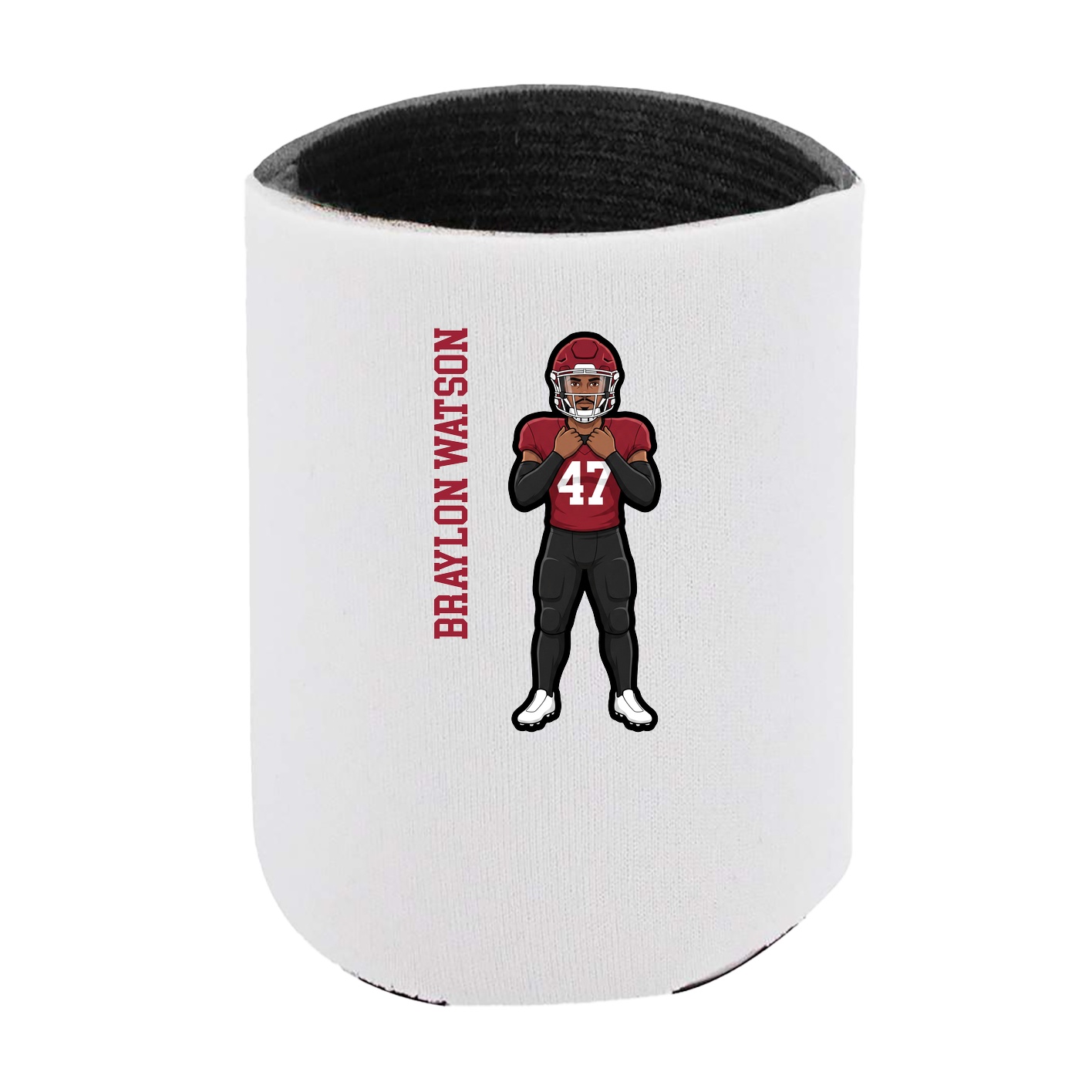 Can Holder — Name Vertical in White